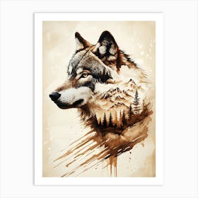 Wolf Painting 1 Poster