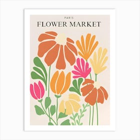 Paris Flower Market Art Print