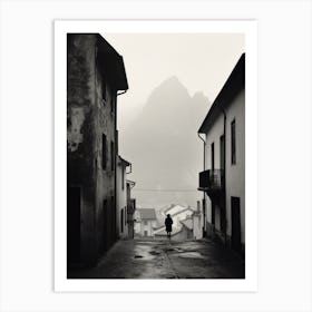 Bolzano, Italy,  Black And White Analogue Photography  1 Art Print