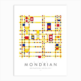 Mondrian Mesh Art Print