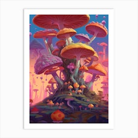 Mushroom Fantasy 7 Art Print