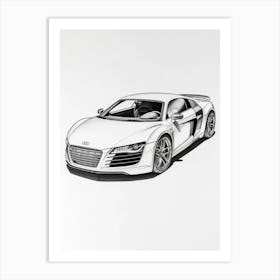 Audi R8 Art Print