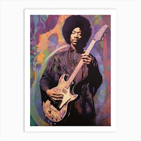 Jimi Hendrix Purple Haze 4 Art Print