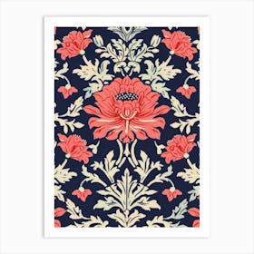 Damask Pattern Art Print