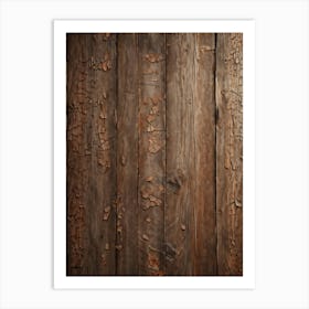 Antique Wooden Texture Showcasing A Rich Rustic Design With An Intricate Grunge Pattern Incorporat 2 1 Art Print