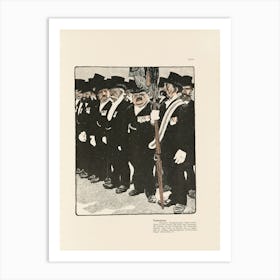 Group Of Men In Uniform Art Print