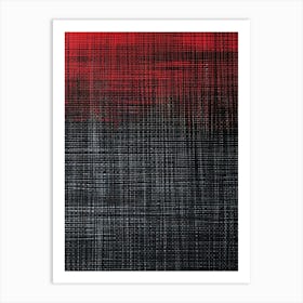 Abstract Painting, Red And Black Art Print