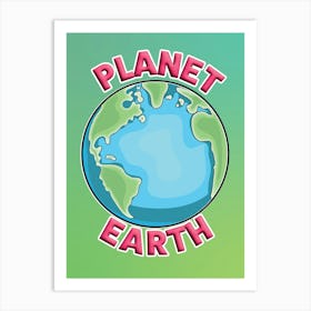 Planet Earth Climate Change Art Print