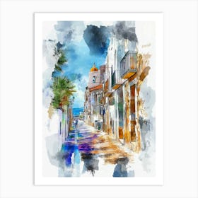 Villajoyosa Town Spain Art Print