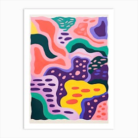 Abstract Landscape Risograph Style 25 Art Print