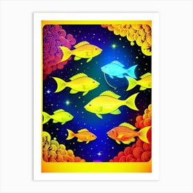 Fishes In The Sky Art Print