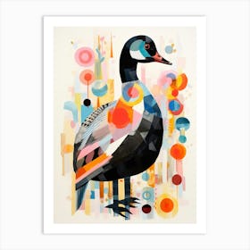Bird Painting Collage Coot 2 Art Print