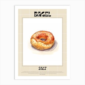 Salt Bagel 3 Art Print