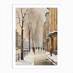 City In Winter Art Print