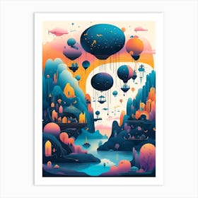 City Under The Sky Art Print