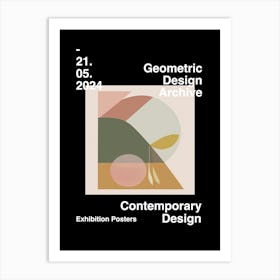 Geometric Design Archive Poster 13 Art Print