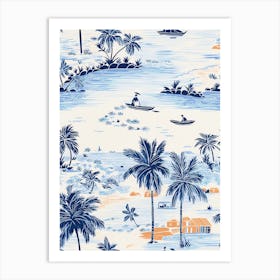 Phu Quoc, Vietnam, Inspired Travel Pattern 2 Art Print