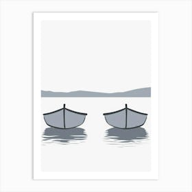 Two Boats In The Water Art Print