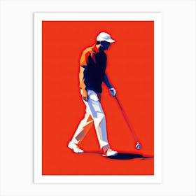 Golf Player Art Print