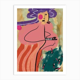'The Woman In Purple' Art Print