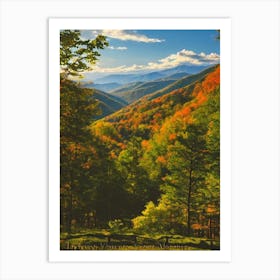 Great Smoky Mountains National Park United States Of America Vintage Poster Art Print