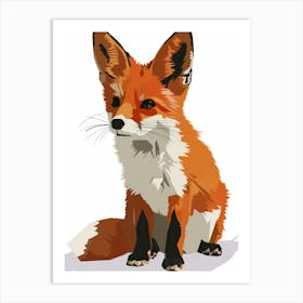 Fox Illustration 14 Art Print