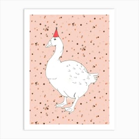 Birthday Goose Art Print