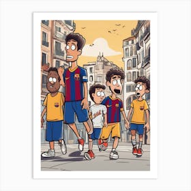 Fc Barcelona Art Print