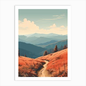 Appalachian Trail Usa 1 Hiking Trail Landscape Art Print