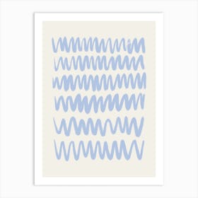 Waves Blue Art Print