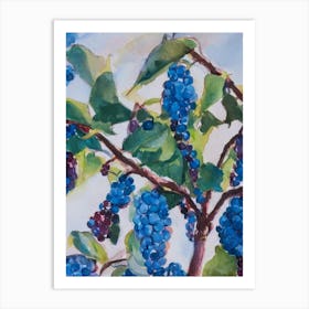 Mulberry 3 Classic Fruit Art Print