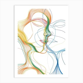 Abstract Portrait Series 10 Art Print