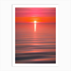 Sunset Over The Ocean 64 Art Print