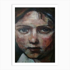 Lynn, portrait, acrylic Art Print