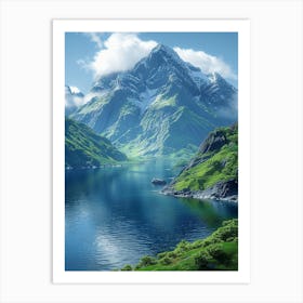 Lake In The Mountains 9 Art Print