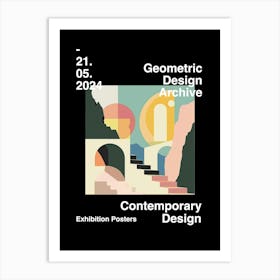 Geometric Design Archive Poster 53 Art Print