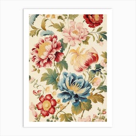 Floral Wallpaper 56 Art Print