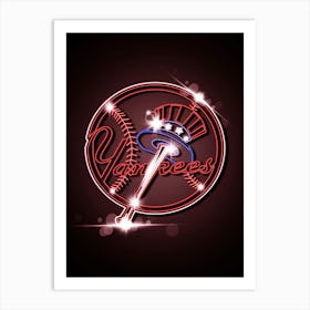 New York Yankees Logo Art Print