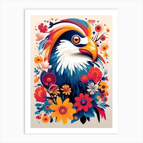 Scandinavian Bird Illustration Crested Caracara 3 Art Print