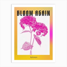 Hot Pink Hydrangea 3 Poster Art Print