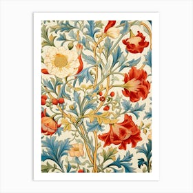 William Morris Floral 6 Art Print