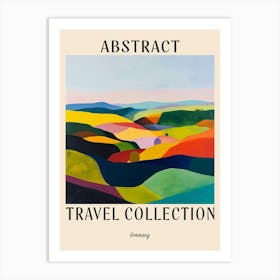 Abstract Travel Collection Poster Germany 4 Art Print