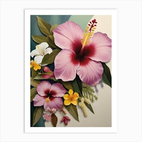 Hibiscus Flowers Art Print