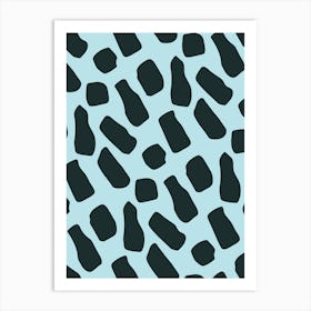 Geometric Cow Pattern Art Print