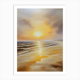 Sunset On The Beach 10 Art Print