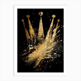 Gold Crown Art Print