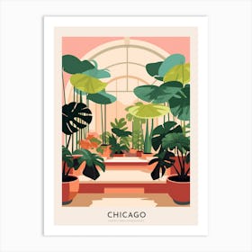 Garfield Park Conservatory 2 Chicago Colourful Travel Poster Art Print