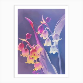 Iridescent Flower Lily Of The Valley 1 Art Print
