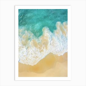 Aerial View Of A Beach 11 Art Print