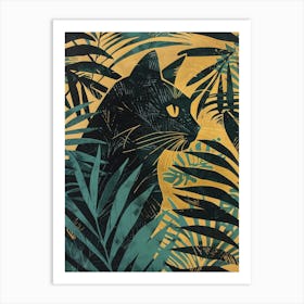 Cat In The Jungle 11 Art Print